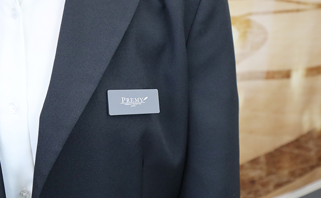 アクリル名札キャンバス装着