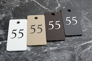 クローク札シンプル4色